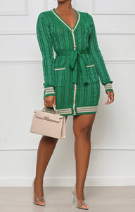 Classy Sweater Dress | Green